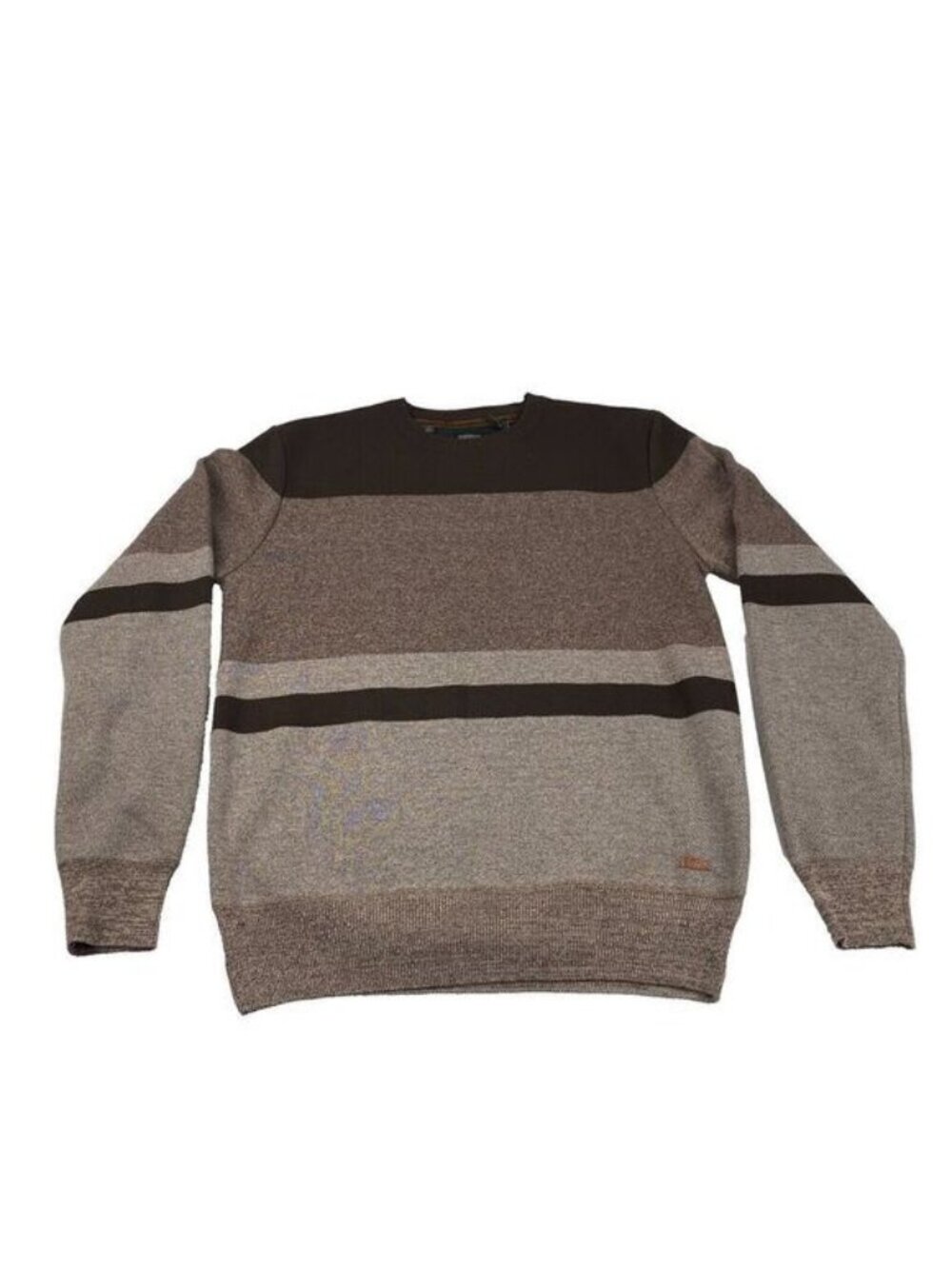 BUFFALO DAVID BITTON Men's Sweater Jute Brown Size Large Comfort Long Sleeve New